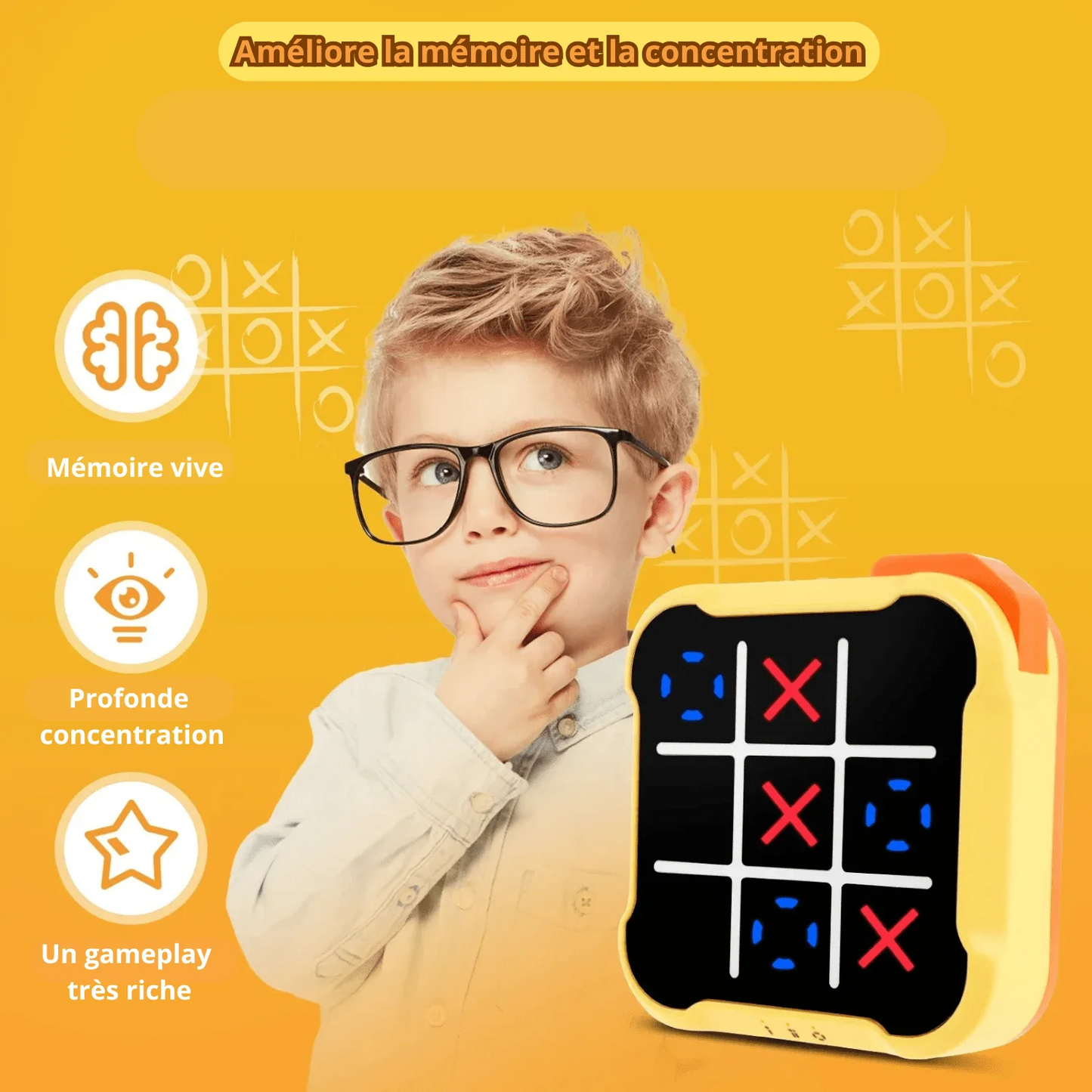 MEMOTICTAC™ 3-IN-1 Game